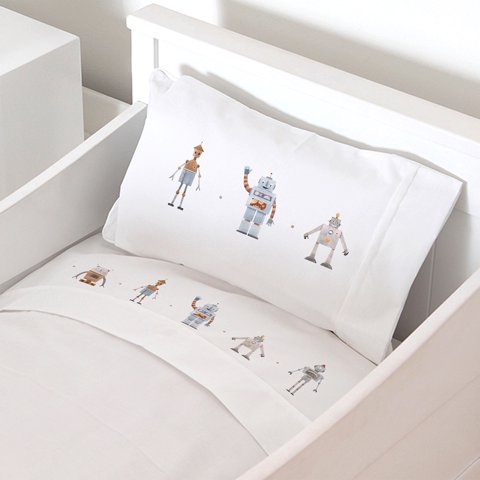 Tuyo Print - Juego De Sábanas Moisés - Colecho Robot