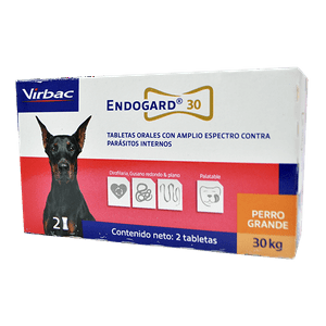 Endogard Antiparasitario Interno Perros 30 Kg Virbac 2 Comp