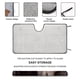 thumbnail image 2 of Bille Parasol para Parabrisas Delantero Protector Plegable, Visera Solar para Auto Bloquea Rayos UV Mantiene tu Vehículo Fresco 130cm*70cm, 2 of 6
