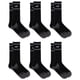 thumbnail image 4 of Pack de 6 pares de calcetines New Balance Crew, unisex, talla XL, color negro, 4 of 6