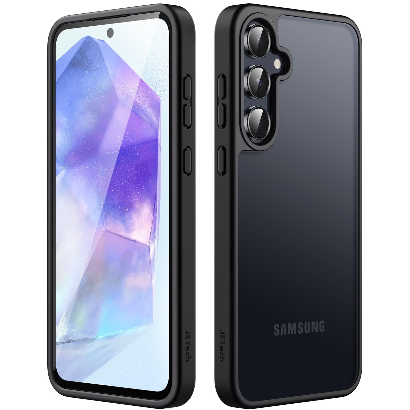Funda Jetech Matte Para Samsung Galaxy A55 5g Negra
