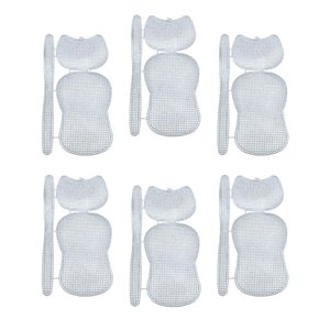 Magideal - 6 Hojas De Lona De Plástico De Malla, Accesorios De Costura Transparentes Rectangulares, Accesorios Hechos A Mano Para Hacer Bolsas, Hilo, Artesanía,