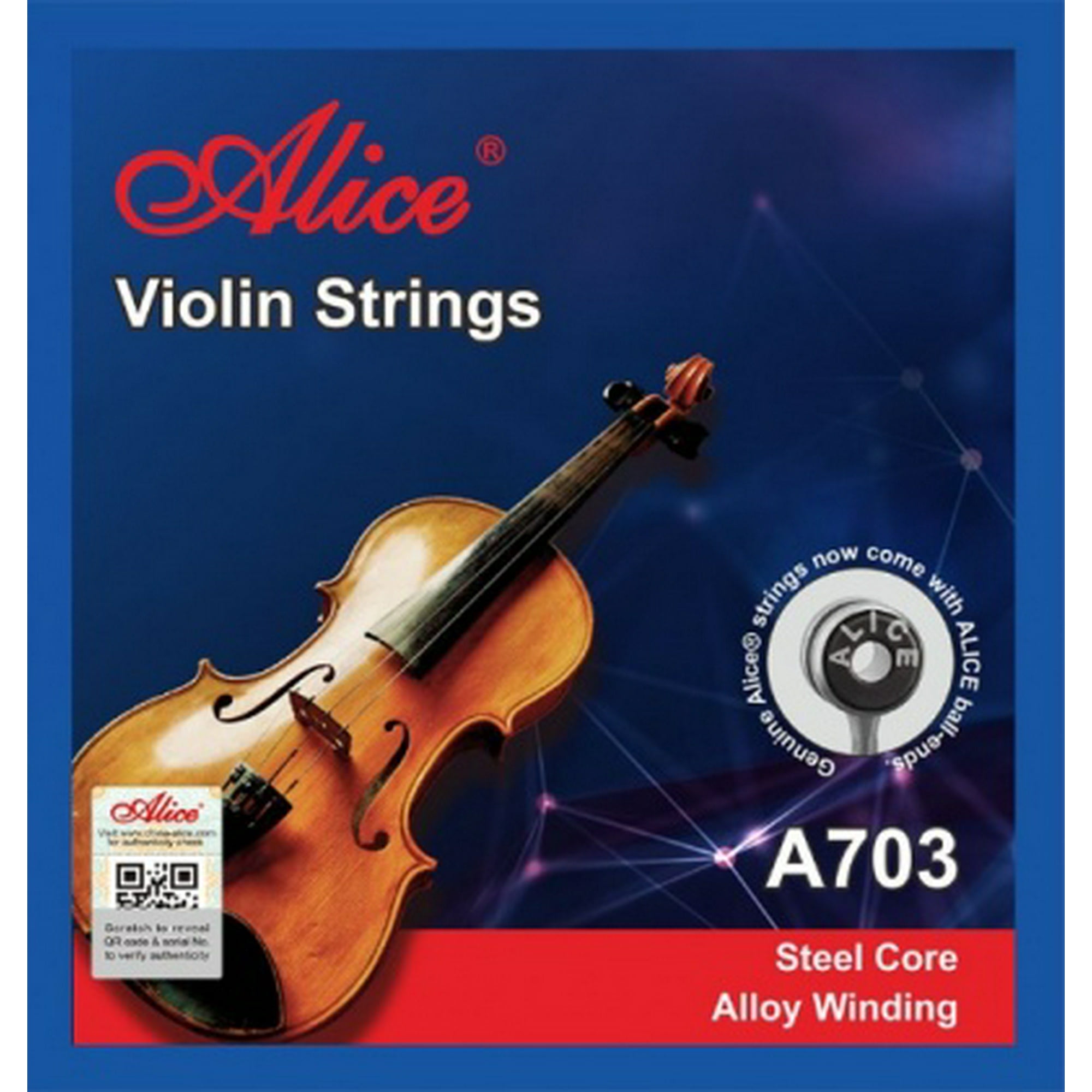 Cuerdas Violín Alice A703