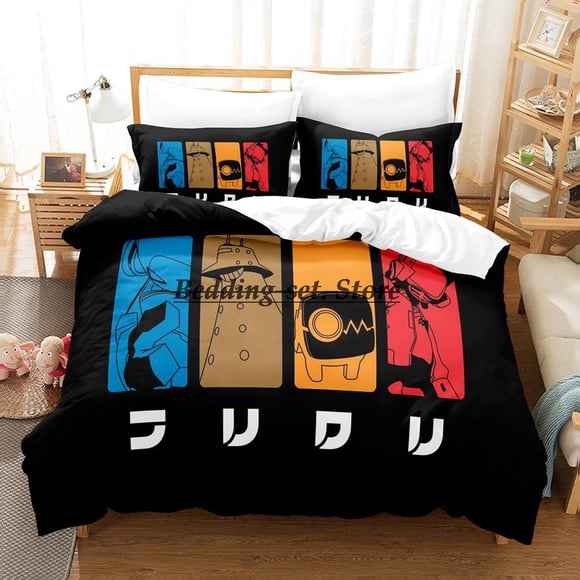 FLCL Alternative Bedding Set Bed Set Aldult Kid Bedroom Duvetcover Sets Bed Sheet Set