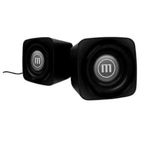 Parlantes Maxell Ss-120 Para Escritorio, Conector 3.5Mm, Color Negro