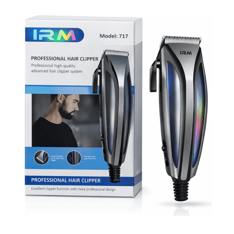 Genérico - Máquina Cortapelo Irm 717 Profesional Inalámbrica Kit Negro Negro