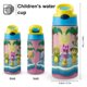 thumbnail image 2 of Wonderoos Botella de Agua con Tapa Pop Top de Un Toque, Acero Inoxidable, a Prueba de Fugas, para Deportes, Botella Infantil azul 12 oz, 2 of 6