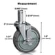 thumbnail image 2 of Juego de 4 vástagos de bloqueo VVOKGO de Caster Wheels, resistentes, 2 of 8
