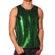 thumbnail image 1 of INSPIRE CHIC Halloween Tops para Hombre Cuello Redondo Sin Mangas Metálico Lentejuelas Camiseta Verde L, 1 of 5