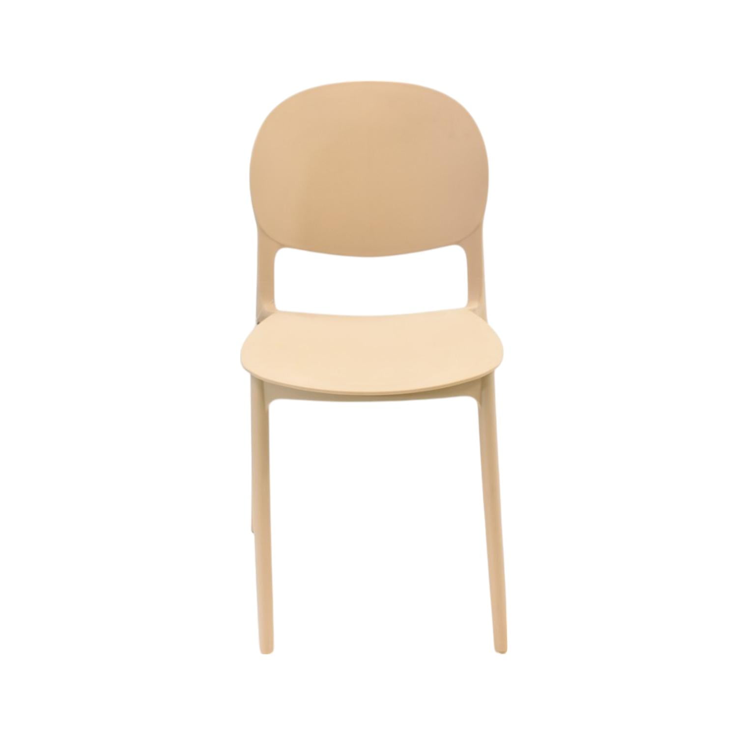 Silla Plástico Apilable Deco Sevilla Beige Escandinavia