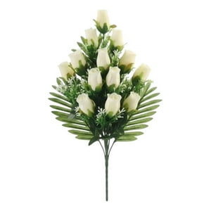 Genérico - Set 2 Flores Artificiales Ramo Capullos Floral Follaje Jhn