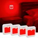 thumbnail image 1 of Luz nocturna ZOCIFINER roja con sensor de movimiento – paquete de 4, 1 of 8
