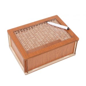 Magideal - Hucha Con Contador, Alcancía De Madera, Artesanías Para Ahorro, Objetivo De Ahorro De Dinero Con Objetivo De Dinero Y Números Para Amigos Y Adultos