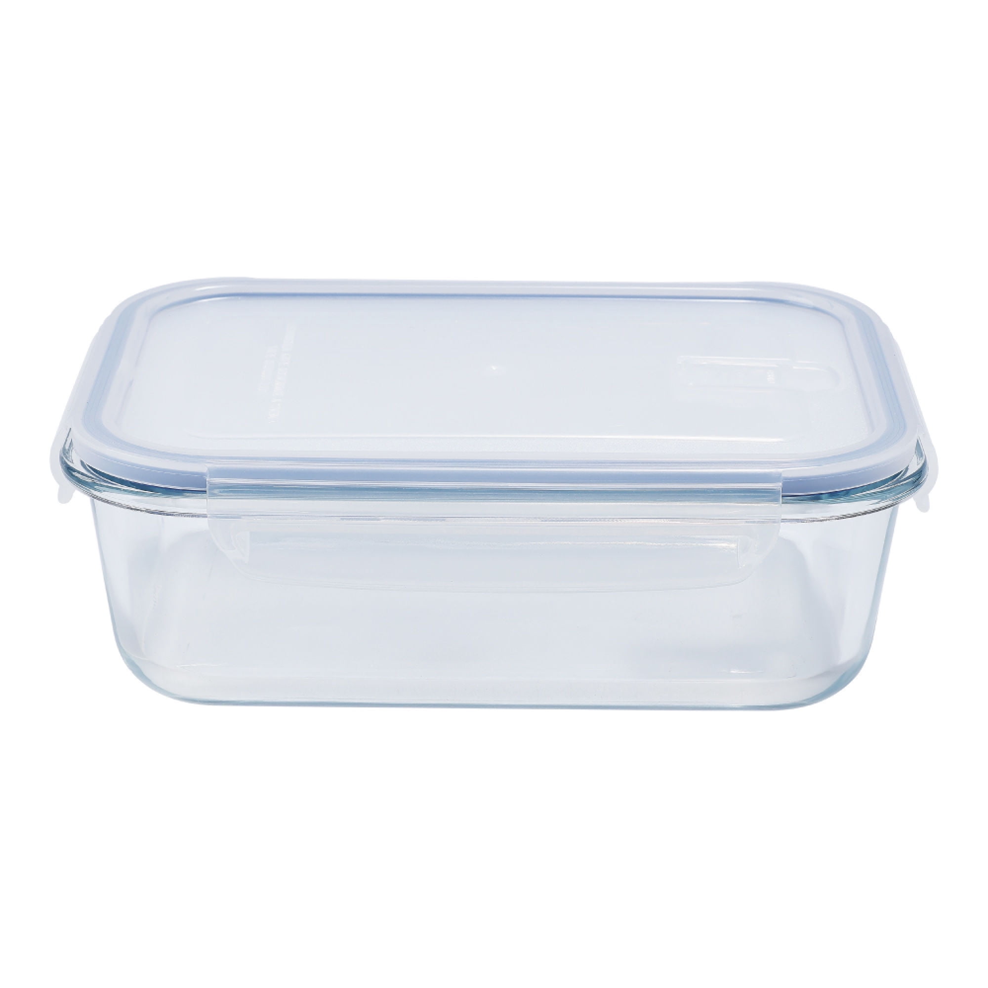 Contenedor 1500ML Vidrio Rectangular 1 Pieza Transparente