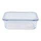 thumbnail image 1 of Contenedor 1500ML Vidrio Rectangular 1 Pieza Transparente, 1 Un, 1 of 2