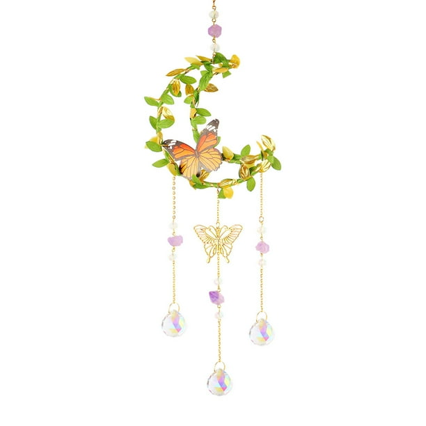 Gorgeous Crystal Wind Chime - Perfect for Home & Garden Decorations!