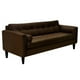 thumbnail image 2 of Sofa Retro 3cg Felpa 00 Chocolate, 2 of 6