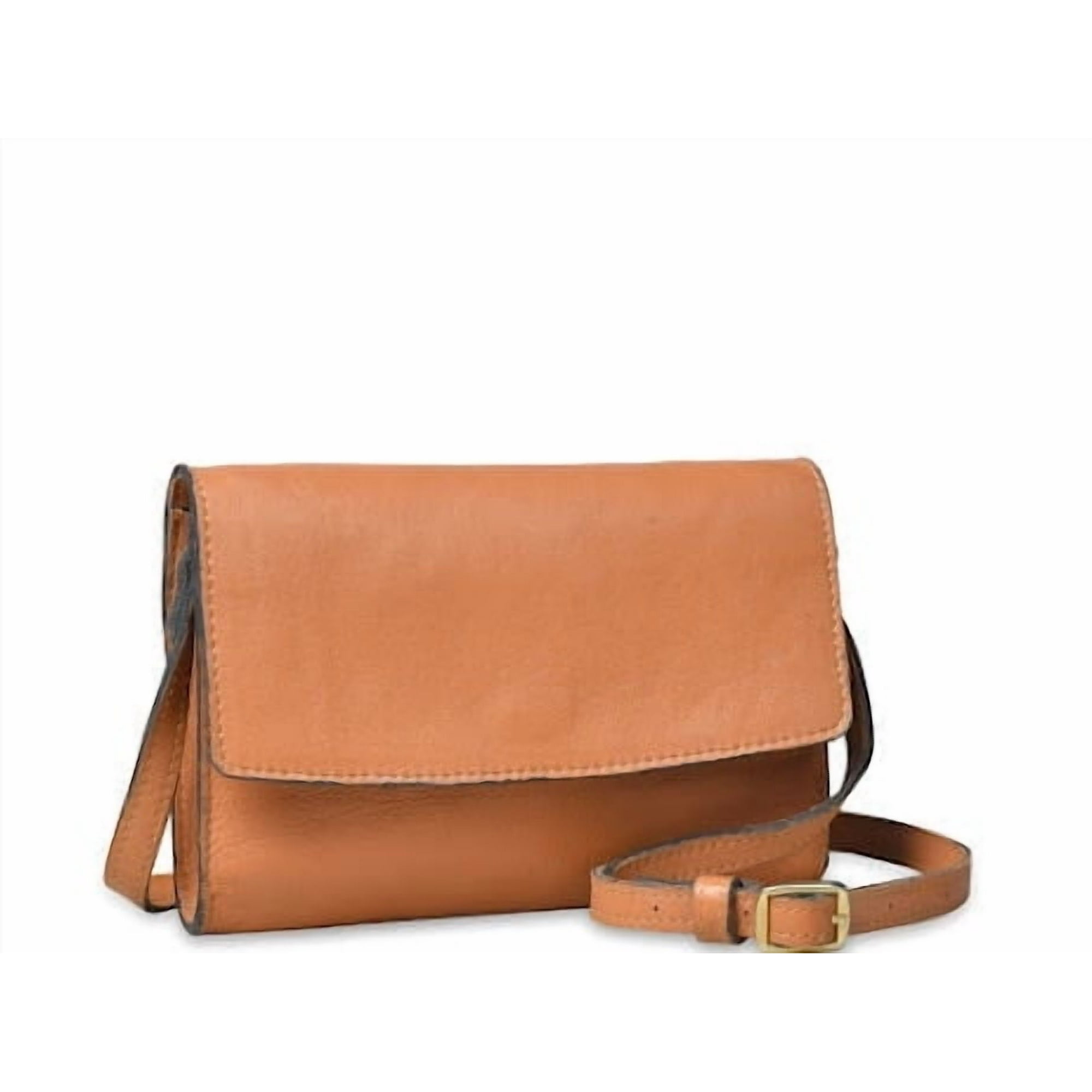 Cartera Bandolera Sharo Cuero Tan