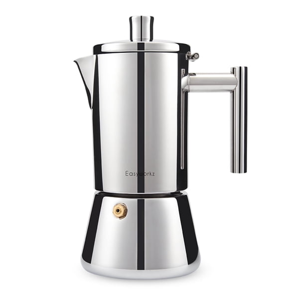 Cafetera para café espresso Easyworkz Diego de acero inoxidable, 300 ml