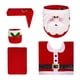 thumbnail image 2 of 5 Piezas De Fundas De Asiento De Inodoro Navideñas, Cubierta De Tanque Decorativa Navideña De Papá Noel, 2 of 3