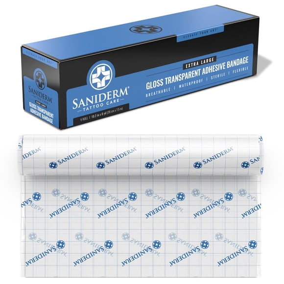 Vendaje para después del tatuaje Saniderm Original, extra grande