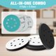 thumbnail image 2 of Almohadillas para lijadora orbital WORKPRO 125 mm, grano 80‑320, 8 agujeros, 2 of 8