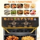 thumbnail image 3 of Freidora de Aire Simple Deluxe Doble Canasta 9.5 Qt 1700W Negra, 3 of 9