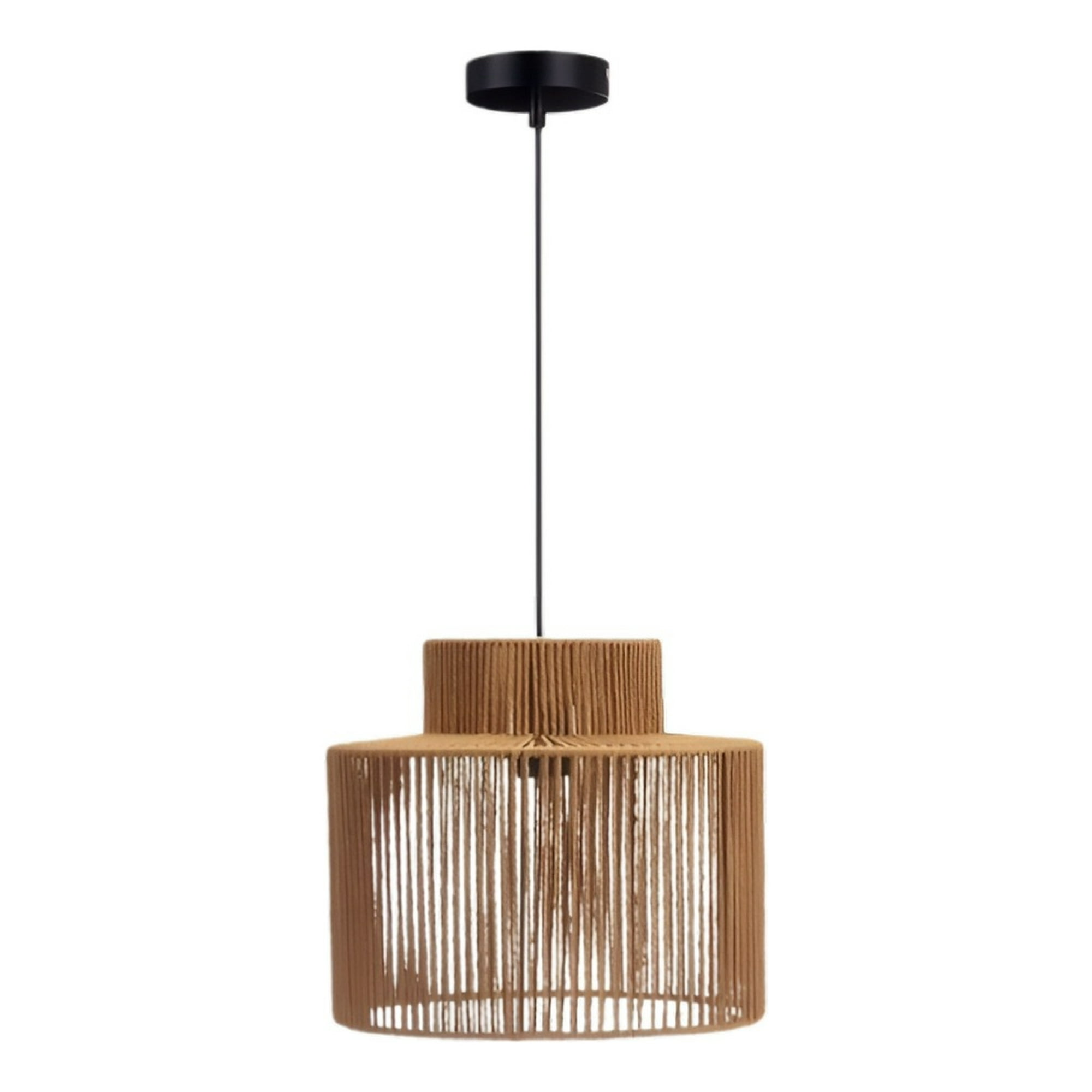 Genérico - Lámpara Colgante Moderna Nórdica Cuerda Tejido Retro Jhn