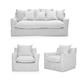 thumbnail image 1 of Juego De Living Fontana 5 Cuerpos Lino Blanco, 1 of 7
