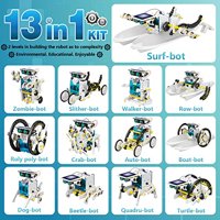 Dioju 13-En-1 Robot Solar Juguetes Para Niños 8 9 10 11 12 Años De Edad, Diy Stem Educatio