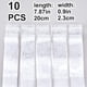 thumbnail image 2 of Lámina de transferencia de uñas SmallCat, 10 hojas para uñas acrílicas, color blanco, 2 of 7