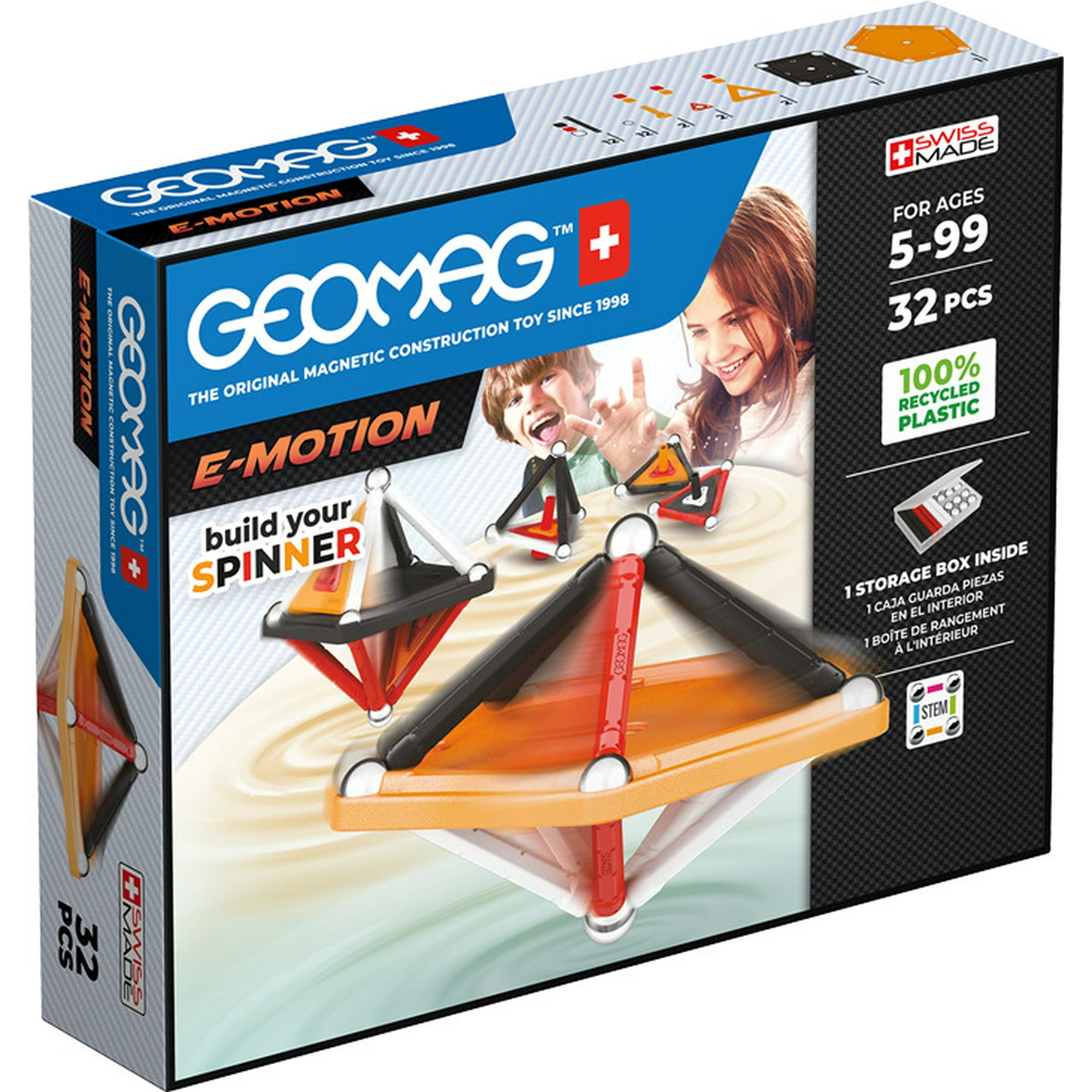 Geomag - Juego De Creacion Magnético E-motion (32 Piezas)