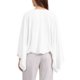 thumbnail image 3 of Cárdigan de Lino para Mujer Primavera Verano 3/4 Mangas Abiertas Frente Suelto Cubiertas Ligeras M Blanco, 3 of 6