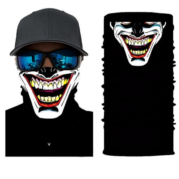 Halloween Skull Face Mask - Windproof, Anti-UV, and Multifunctional Headscarf for Hiking and Fishing