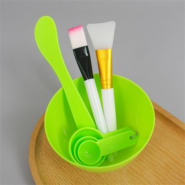1/3/5SETS Mask Bowl Health And Safety Easy To Clean 1 Set Green Makeup Tools Silicone Brush Not Easily Deformed Soft Material