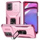 thumbnail image 1 of Funda Armada para Motorola Moto G Power 2023 con Tapa Deslizante y Soporte Magnético Giratorio Rosa, 1 of 5
