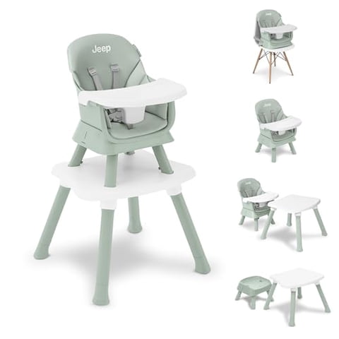 Silla Alta Delta Children Jeep Milestone 6 En 1 Verde Salvia
