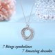 thumbnail image 3 of Collar IEFLIFE 70º Cumpleaños 7 Aros Circulares 20 cm, 3 of 7