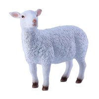 Magideal - Pequeñas Figuras De Cordero, Esculturas, Artesanías Modernas, Casa De Muñecas En Miniatura Para Oficina, Decoración De Granja, Colección De Patio