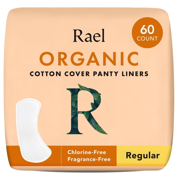 Panty Liners De Algodón Orgánico Regulares 60 Unidades Para Mujer