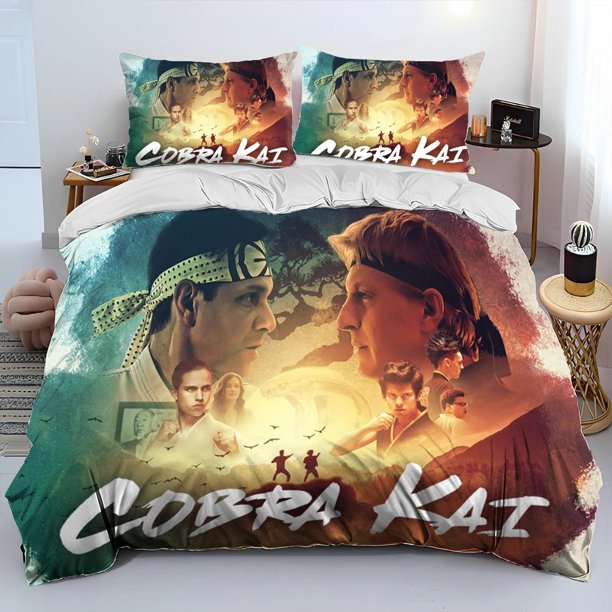 Cobra Kai Amanda TV Karate Comforter Bedding Set,Duvet Cover Bed Set Quilt Cover Pillowcase