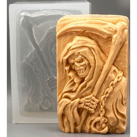 Molde de silicona para jabón ARTCRAFTMOLDS Grim Reaper 98 × 55 × 34 mm