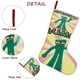 thumbnail image 5 of El Show de Gumby Tema: Calcetines de Navidad, fino lino blanco para colgar en escaleras y chimenea, decoración navideña para el hogar, regalo de Navidad. 45cm × 32cm, 5 of 5