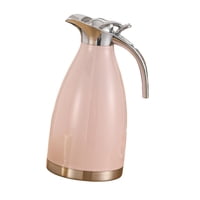 Magideal - Cafetera De Acero Inoxidable Aislada De 2.0 L, Hervidor De Agua Caliente De 5.6 X 11.2 Pulgadas, Dispensador De Bebidas Para Mantener Calientes El Té Rosa