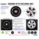 thumbnail image 5 of Tapa de Rueda MARROW 38 cm 5 Rayos Plateado – Pack de 4, 5 of 8