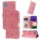 thumbnail image 3 of Funda tipo cartera FOXDOCK para Samsung Galaxy A22 5G , diseño girasol en relieve, cuero PU, cierre magnético, soporte y tarjetero, 3 of 5