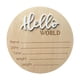 thumbnail image 5 of Letrero De Anuncio De Recién Nacido Con La Palabra "Hola" Para Decoración De Fiesta, Regalo Para Nueva Mamá, Color Blanco, 5 of 5