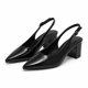 thumbnail image 2 of Sandalia Stiletto Mujer Charol Taco Cuadrado HL03, 2 of 9