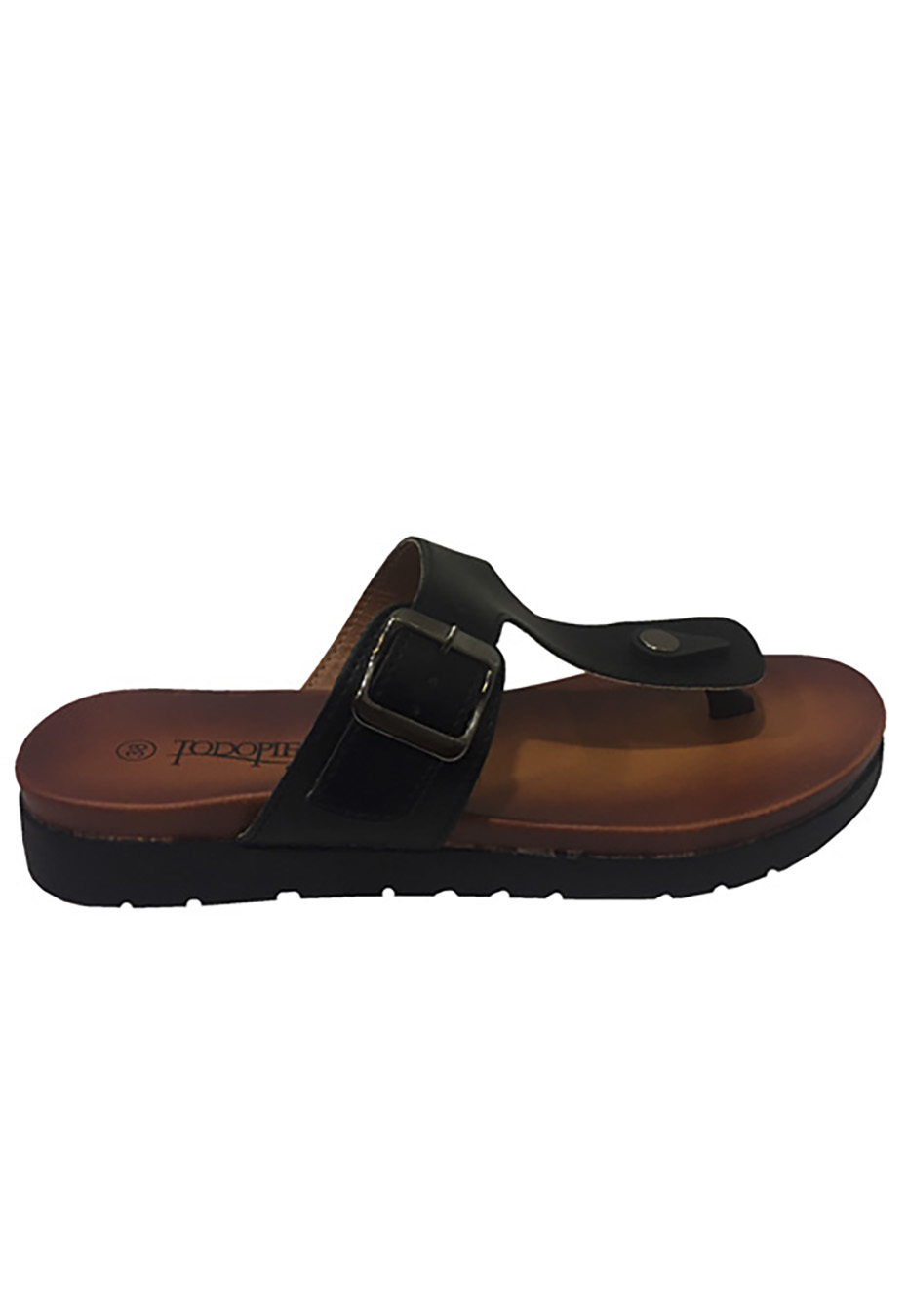 Todopiel - Sandalia Ecocuero Negro Zav78