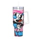 thumbnail image 2 of Cuphead Vaso aislado de acero inoxidable con asa, diseño temático, regalo para familia, amigos y fans; incluye pajita y encaja en el portavasos estándar, 40 oz, 2 of 6